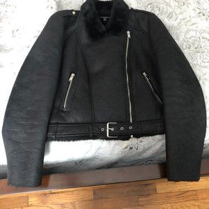 Zara Faux Shearling Lined Jacket